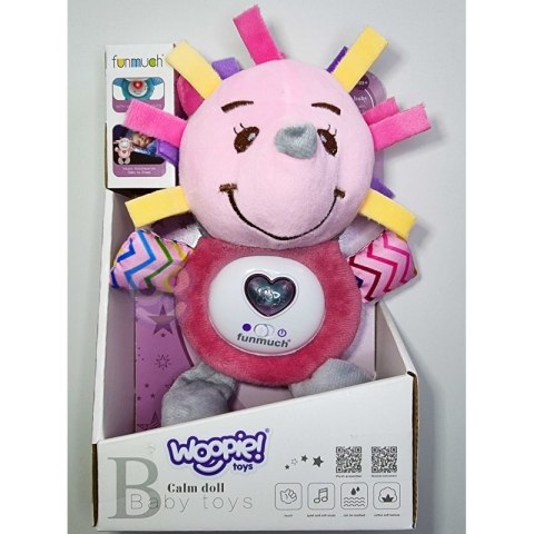 WOOPIE Interaktywny Pluszak Przytulanka dla Niemowląt Światło Dźwięk Jeż Usypiacz