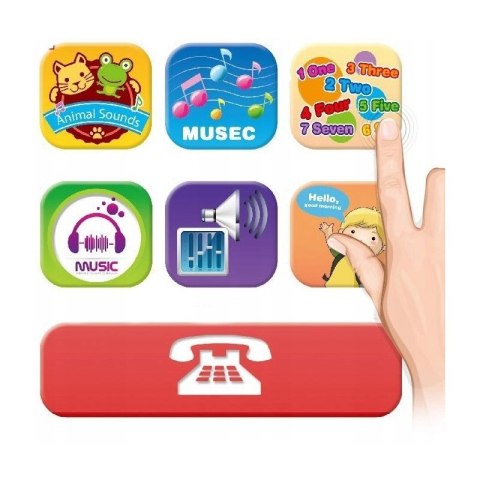 WOOPIE Kuchnia MY LITTLE CHEF Panel Dotykowy z Dźwiękiem Obieg Wody Niebieska