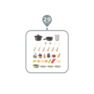 WOOPIE Modna Kuchnia z Obiegiem Wody Palnik Światło Dźwięk + 29 Akc.