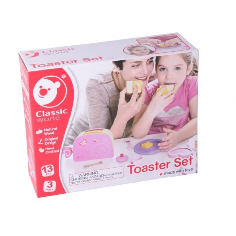 Zabawka Toster i Zestaw Śniadaniowy Classic World