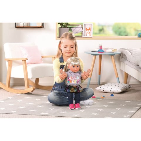 Baby born Lalka Interaktywna Siostrzyczka Blondynka 43 cm +Akcesoria