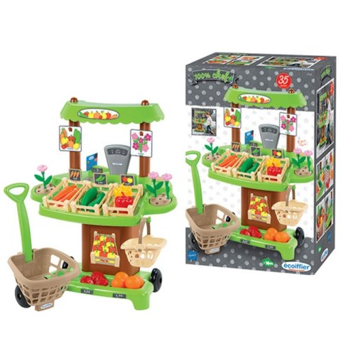 Ecoiffier Supermarket Sklep z Warzywami Owocami 35elem.