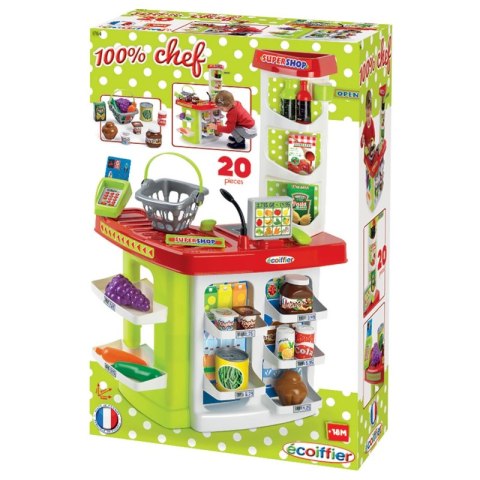 Ecoiffier Supermarket z Kasą 20 akcesoriów