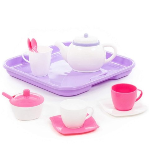 POLESIE WADER QT Zestaw Naczyń dla 2 osób Alisa + Tacka 13el.