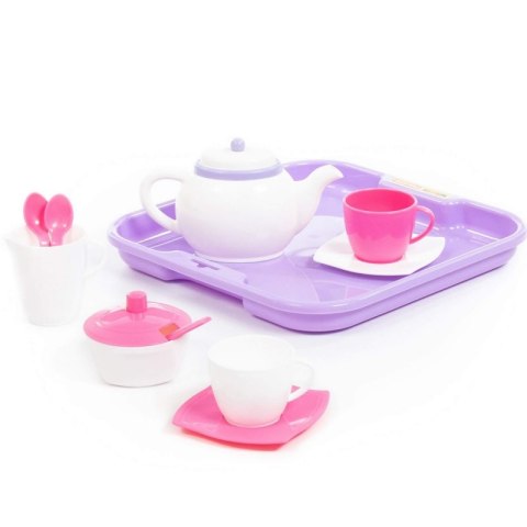 POLESIE WADER QT Zestaw Naczyń dla 2 osób Alisa + Tacka 13el.