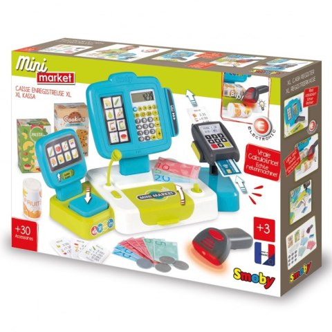 SMOBY Kasa Elektroniczna Ze Skanerem Niebieska
