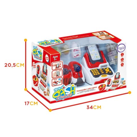 WOOPIE Kasa Sklepowa Terminal Skaner Produktów Dźwięk Światło + 18 Akc.