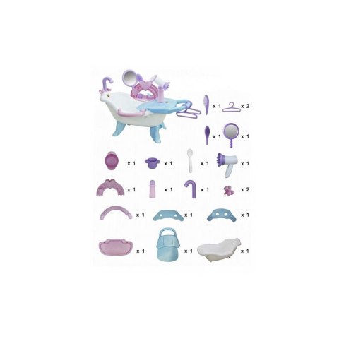 Wader Zestaw do kąpania lalek z akcesoriami