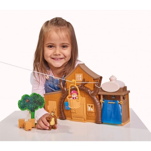 Simba Masza i Niedźwiedź Dwupoziomowy Domek Niedźwiedzia Akcesoria