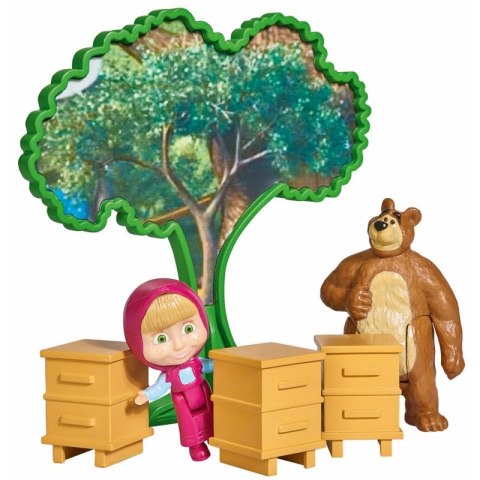 Simba Masza i Niedźwiedź Dwupoziomowy Domek Niedźwiedzia Akcesoria