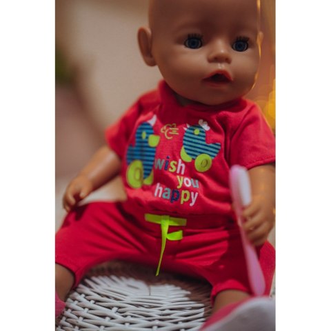 WOOPIE Ubranko Piżamka HAPPY Różowa dla Lalki 43-46 cm