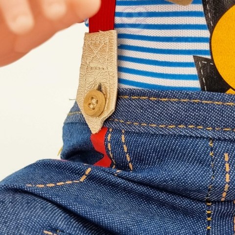 WOOPIE Ubranko dla Lalki Zestaw Body Piesek + Ogrodniczki 43-46 cm