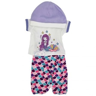 WOOPIE Ubranko dla Lalki Zestaw Syrenka Bluza Spodenki Czapeczka 43-46 cm