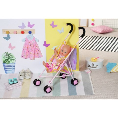 Baby Born Różowy Wózek dla Lalki z Torbą Na Akcesoria