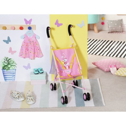 Baby Born Różowy Wózek dla Lalki z Torbą Na Akcesoria