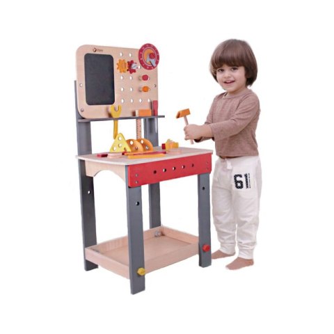 CLASSIC WORLD Drewniany Warsztat dla Dzieci Stół Majsterkowicza + Narzędzia