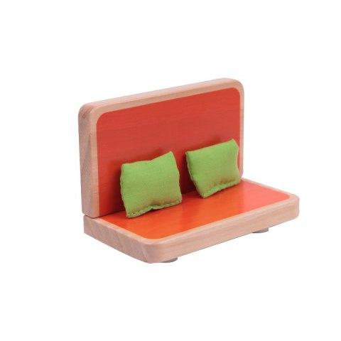 CLASSIC WORLD Nowoczesny Drewniany Domek Dla Lalek 21 Elementów