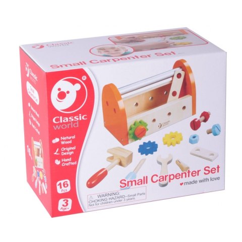 Drewniany zestaw narzędzi w walizce Classic World