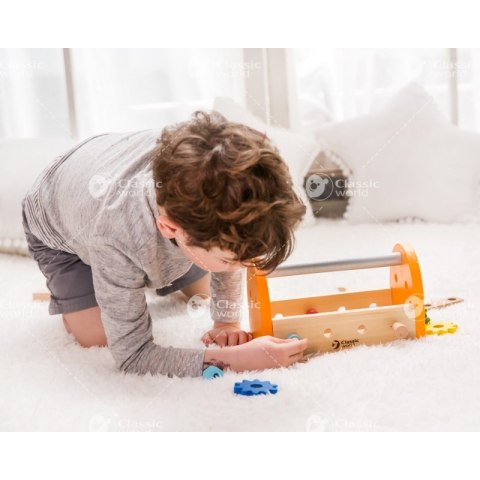 Drewniany zestaw narzędzi w walizce Classic World