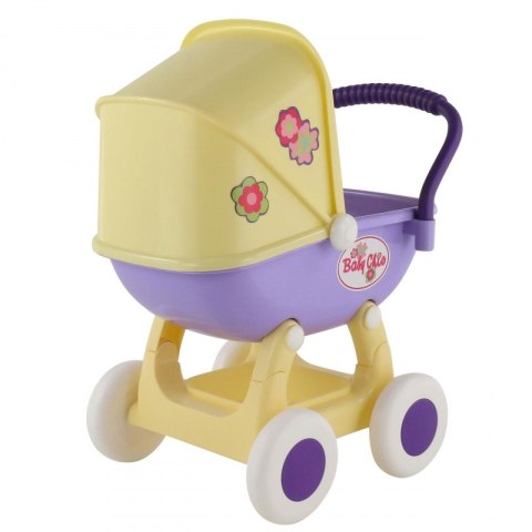 Duży Wózek Gondola Dla Lalek 43cm Arina Żółty