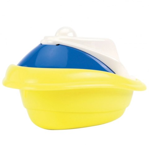 ECOIFFIER Zestaw 3 Mini Łódki Motorówka Statek do Wanny Piasku w Siatce 14 cm