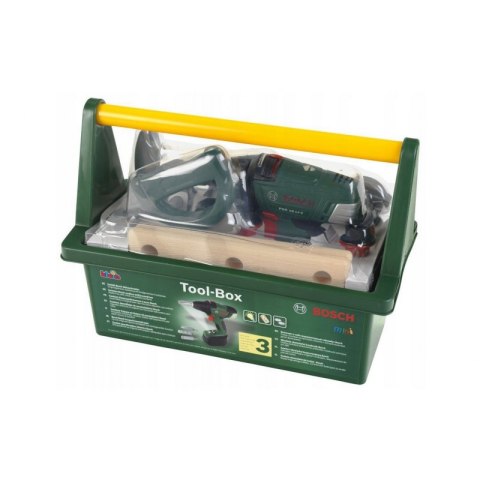 KLEIN SKRZYNKA Z NARZĘDZIAMI BOSCH WKRĘTARKA DLA DZIECI