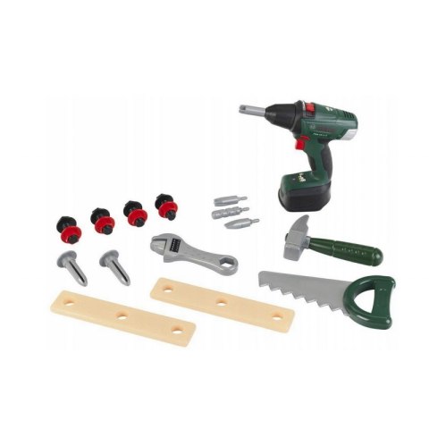 KLEIN SKRZYNKA Z NARZĘDZIAMI BOSCH WKRĘTARKA DLA DZIECI