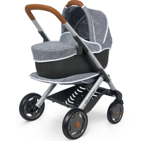 Smoby Wózek 3w1 Spacerówka Gondola Maxi Cosi Filcowy dla Lalek