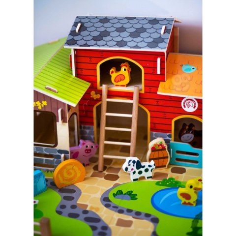 WOOPIE GREEN Mega Farma Figurki Zwierząt Stajnia Obora Kurnik 18 el.