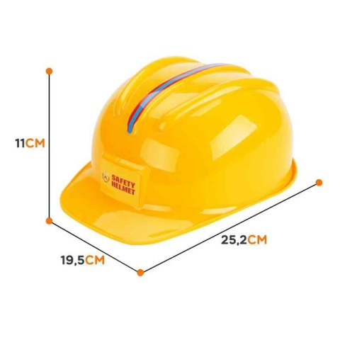 WOOPIE Kask Ochronny z Daszkiem Żółty Narzędzia
