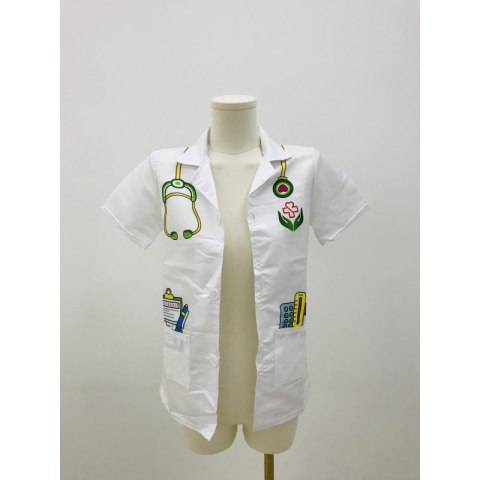 WOOPIE Strój Fartuch Lekarza Doktora Ubranko dla Dzieci do ok. 120 cm