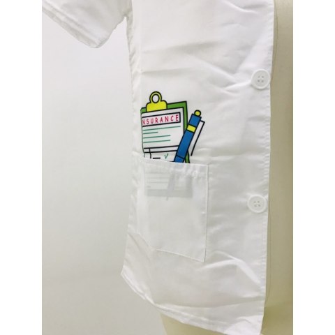 WOOPIE Strój Fartuch Lekarza Doktora Ubranko dla Dzieci do ok. 120 cm