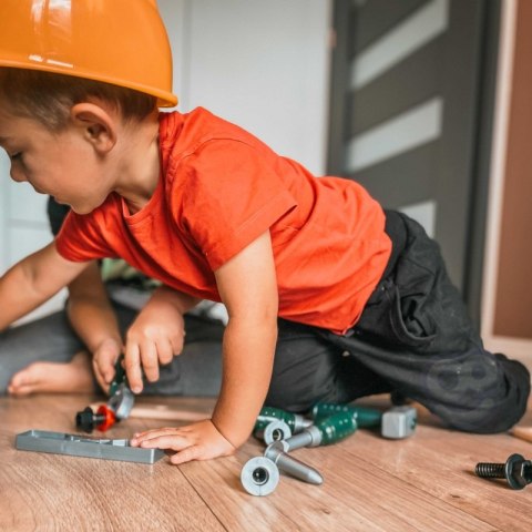WOOPIE Zestaw Narzędzi dla Dzieci Zestaw Majsterkowicza Kask Gogle 9 el.