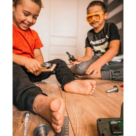 WOOPIE Zestaw Narzędzi dla Dzieci Zestaw Majsterkowicza Kask Gogle 9 el.