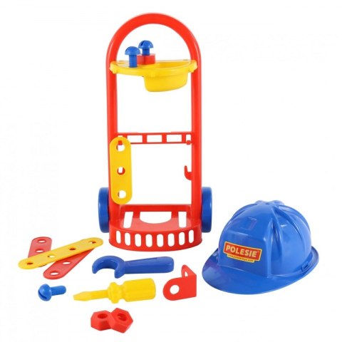 Zestaw Mechanik Wózek Kask 14 akcesoriów