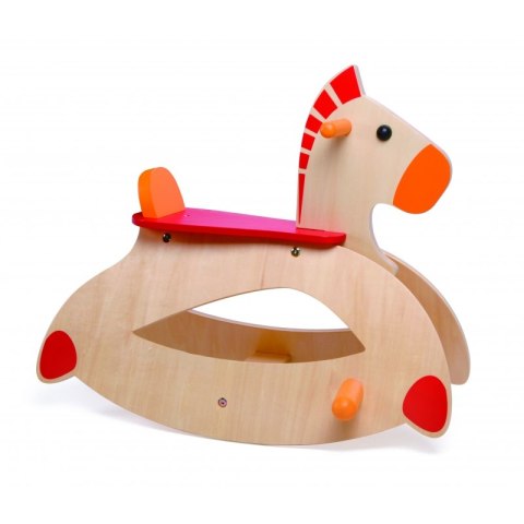 CLASSIC WORLD Drewniany Konik Na Biegunach Bujak