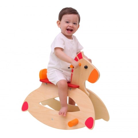 CLASSIC WORLD Drewniany Konik Na Biegunach Bujak