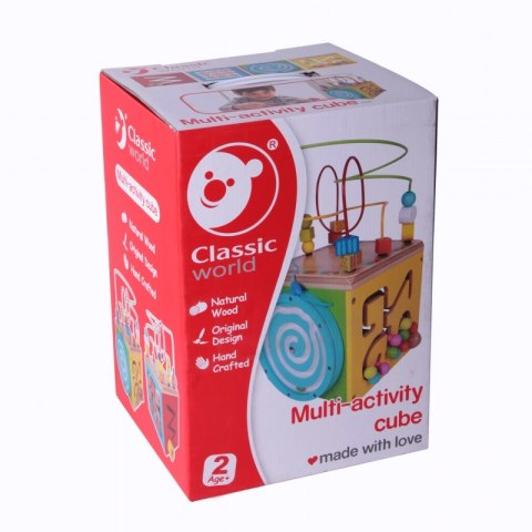CLASSIC WORLD Wielofunkcyjna Kostka Aktywności 5w1 Labirynt Pętla