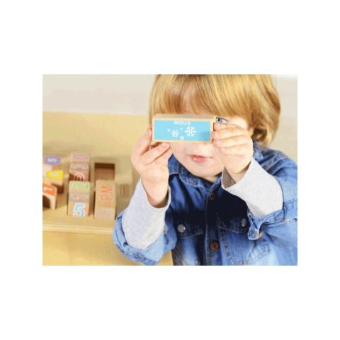 MASTERKIDZ Drewniany Zegar Nauka Czasu i Pogody