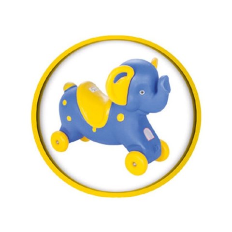WOOPIE Bujak Jeździk Słonik na Biegunach 2w1Niebieski
