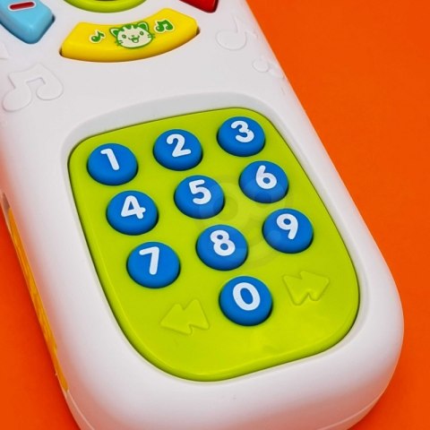 WOOPIE Moj Pierwszy Telefon Edukacyjny Pilot Interaktywny 2w1