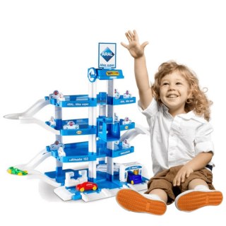 Wader QT Duży 4-poziomowy Parking Garaż Myjnia Aral + 3 AUTKA