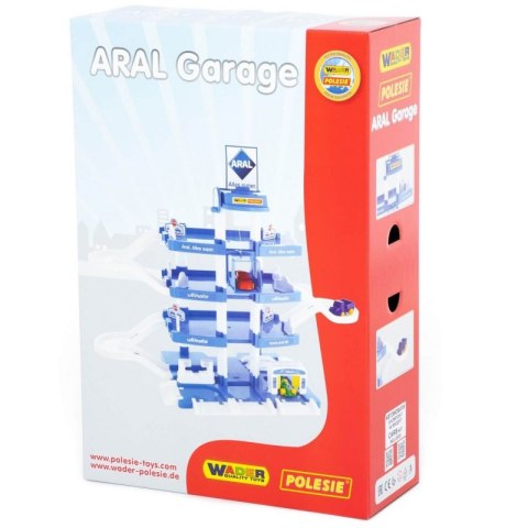 Wader QT Duży 4-poziomowy Parking Garaż Myjnia Aral + 3 AUTKA