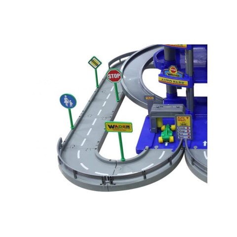 Wader QT Wielki Garaż Parkink Myjnia Tor 4 Poziomy + Autka