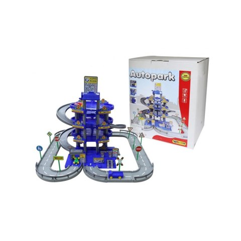 Wader QT Wielki Garaż Parkink Myjnia Tor 4 Poziomy + Autka