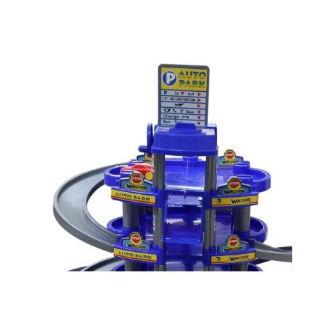 Wader QT Wielki Garaż Parkink Myjnia Tor 4 Poziomy + Autka