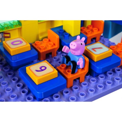 Big Klocki Szkoła Świnka Peppa 87el. Figurki Ruchome el.
