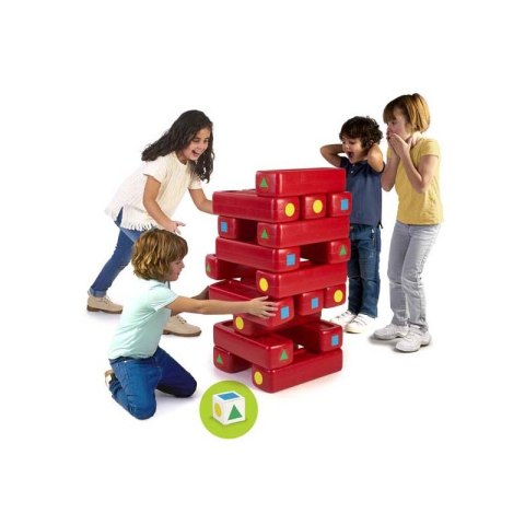 FEBER Mega Duże Klocki Jenga Wieża 18 klocków