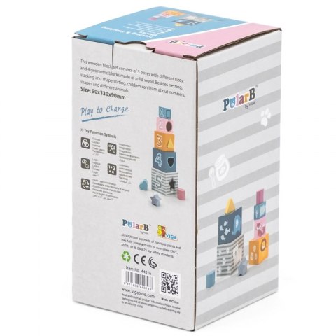 Klocki Drewniana Układanka Viga Toys