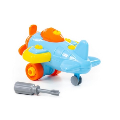 Kolorowy Samolot Ze Śrubokrętem 19el.